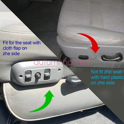 For 2007-2008 Dodge Ram 1500 Gray Front Driver Bottom Side Seat Cover Soft Cloth