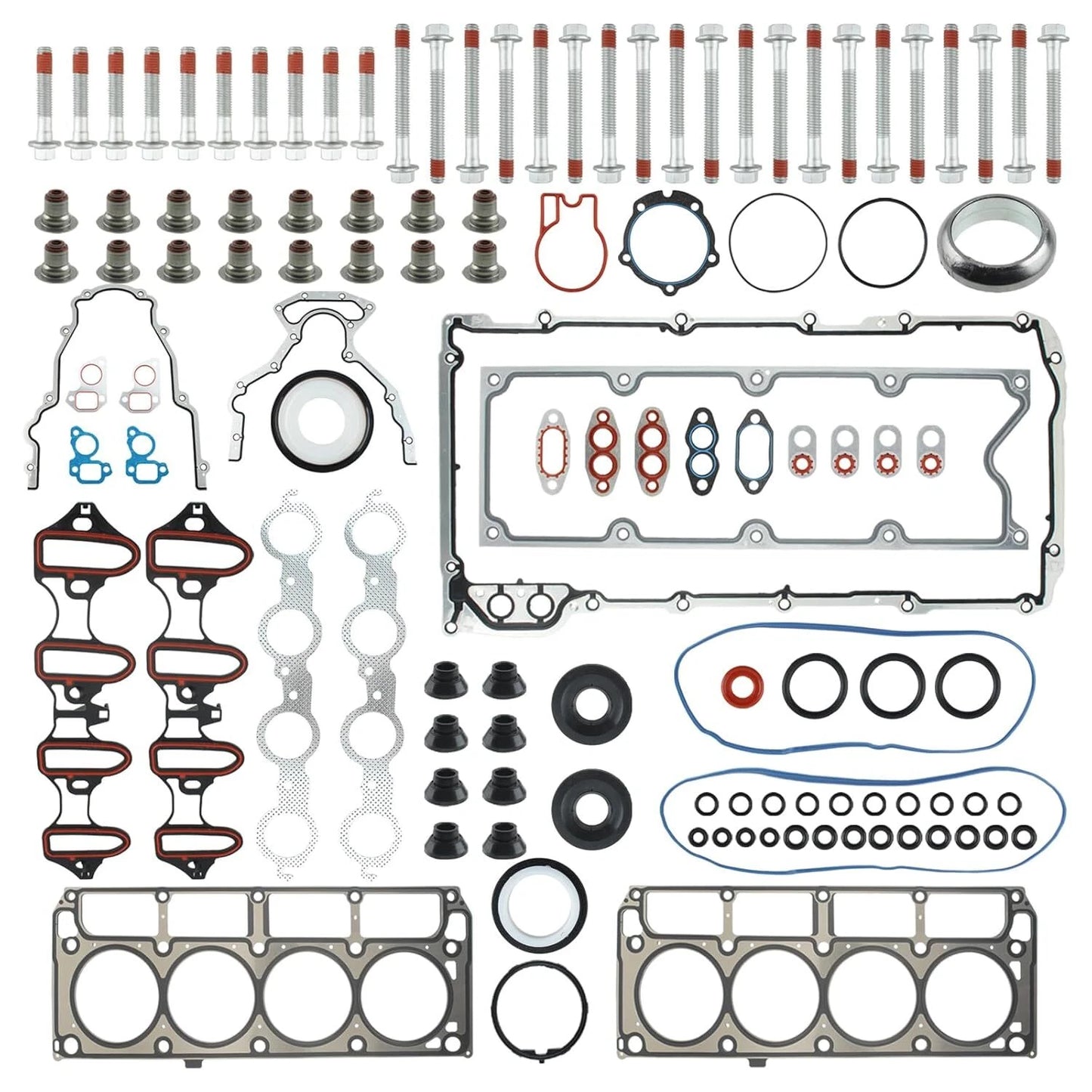 Full Cylinder Head Gasket Set Bolts For 2007-13 Chevrolet GMC Sierra Buick 5.3L