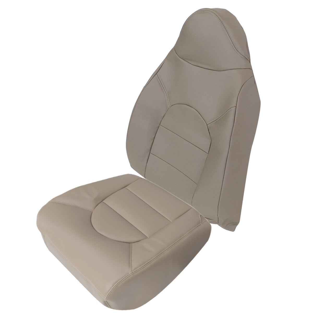 Passenger Bottom & Top Leather Seat Covers Tan For 2000 Ford F250 F350 Lariat US