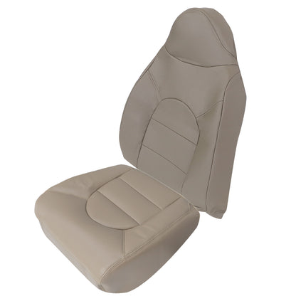 Passenger Bottom & Top Leather Seat Covers Tan For 2000 Ford F250 F350 Lariat US