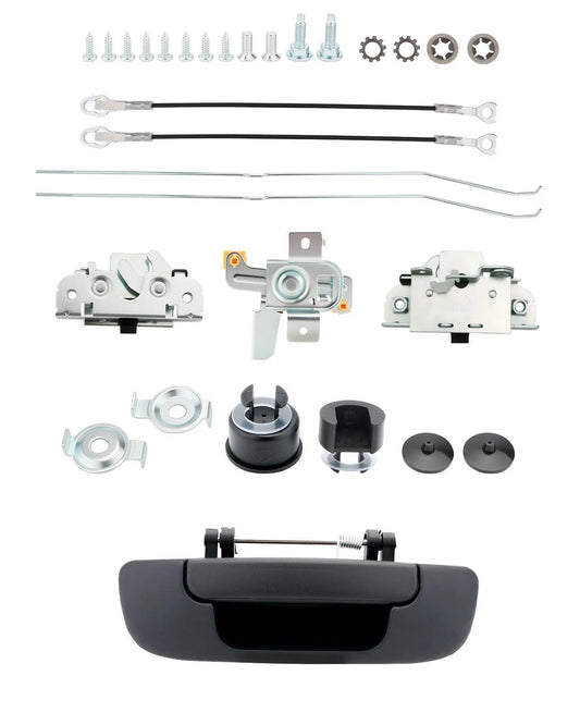 Rear Handle Bezel Tailgate Latch Rebuild Kit for 02-09 Dodge Ram 1500/2500/3500