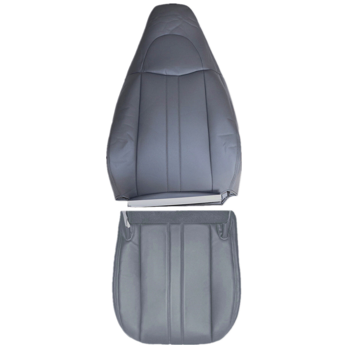 Fits 2003-2014 Chevy Express GMC Savana Driver Bottom Top Seat Cover Dark Gray