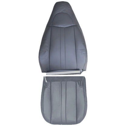 Fits 2003-2014 Chevy Express GMC Savana Driver Bottom Top Seat Cover Dark Gray