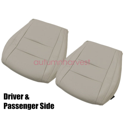 For 2011-2016 Jeep Grand Cherokee Front Bottom Perforated Leather Seat Cover Tan