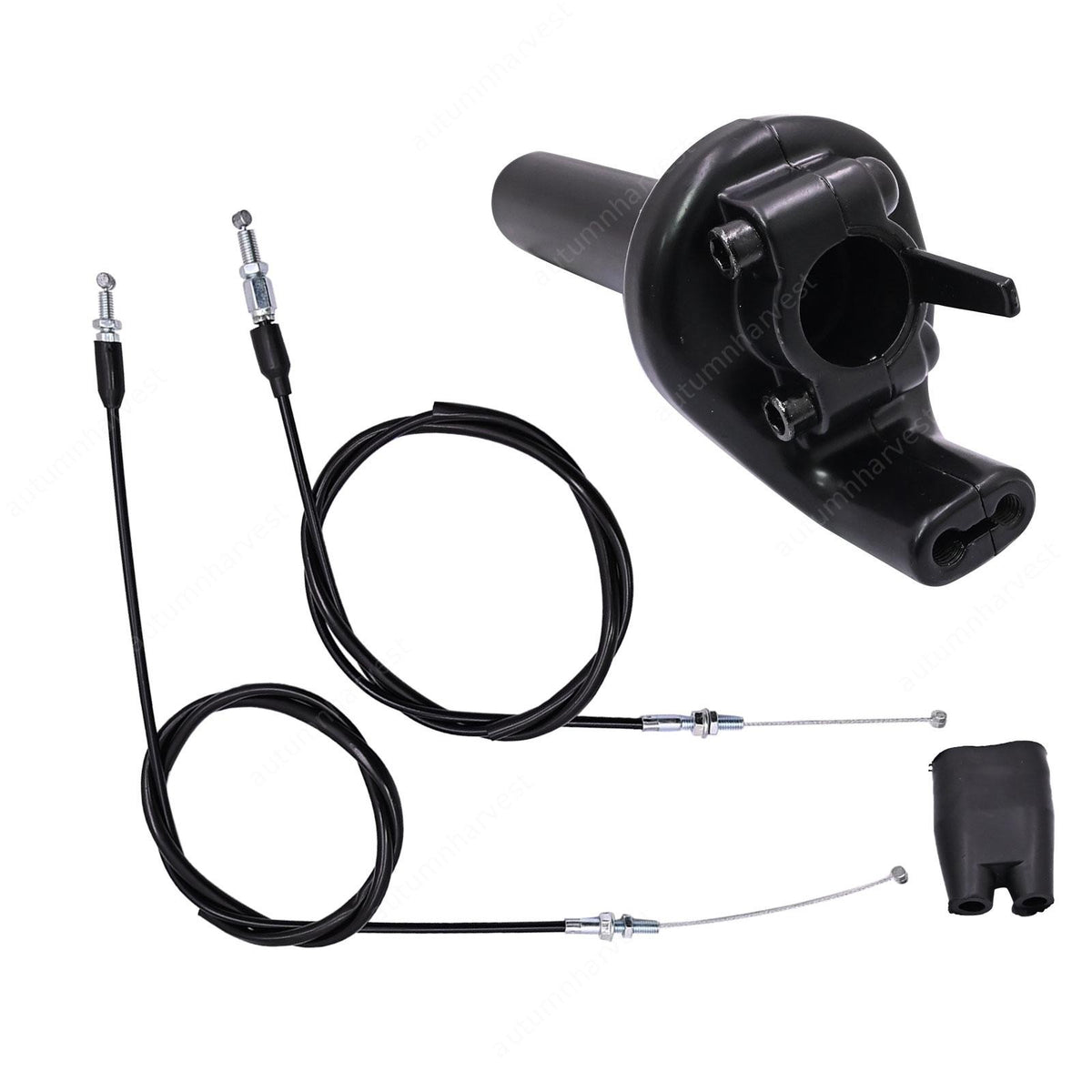 Throttle Cable w/ Twist Throttle Accelerator Grip Fits Honda CRF150R CRF250R BLK