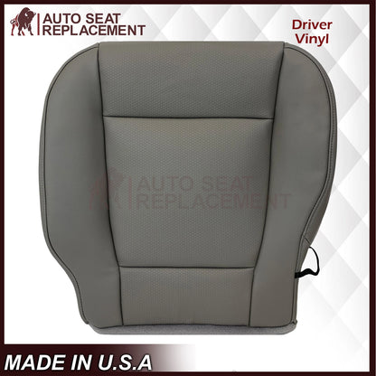 For 2017-2021 Ford F250 F350 F450 F550 Driver Bottom Replacement Seat Cover Gray