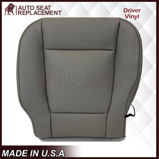 For 2017-2021 Ford F250 F350 F450 F550 Driver Bottom Replacement Seat Cover Gray