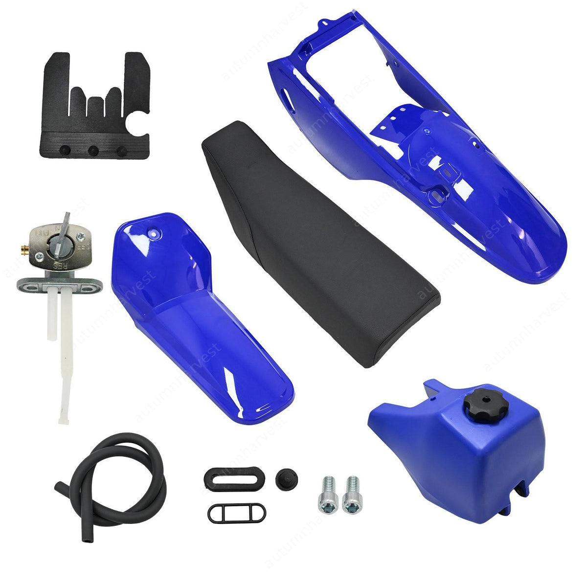 Blue Fuel Gas Tank Seat Plastic Fender Fairing Kit Fits Yamaha PW80 Peewee
