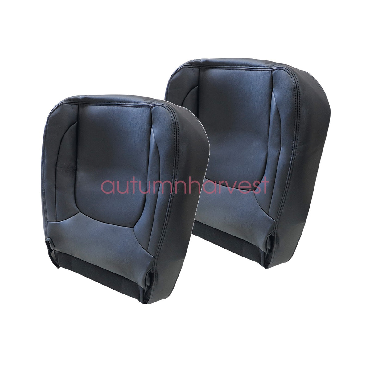 Driver Passenger Bottom Seat Cover Fits 2004 2005 Dodge Ram 1500 2500 3500 Black