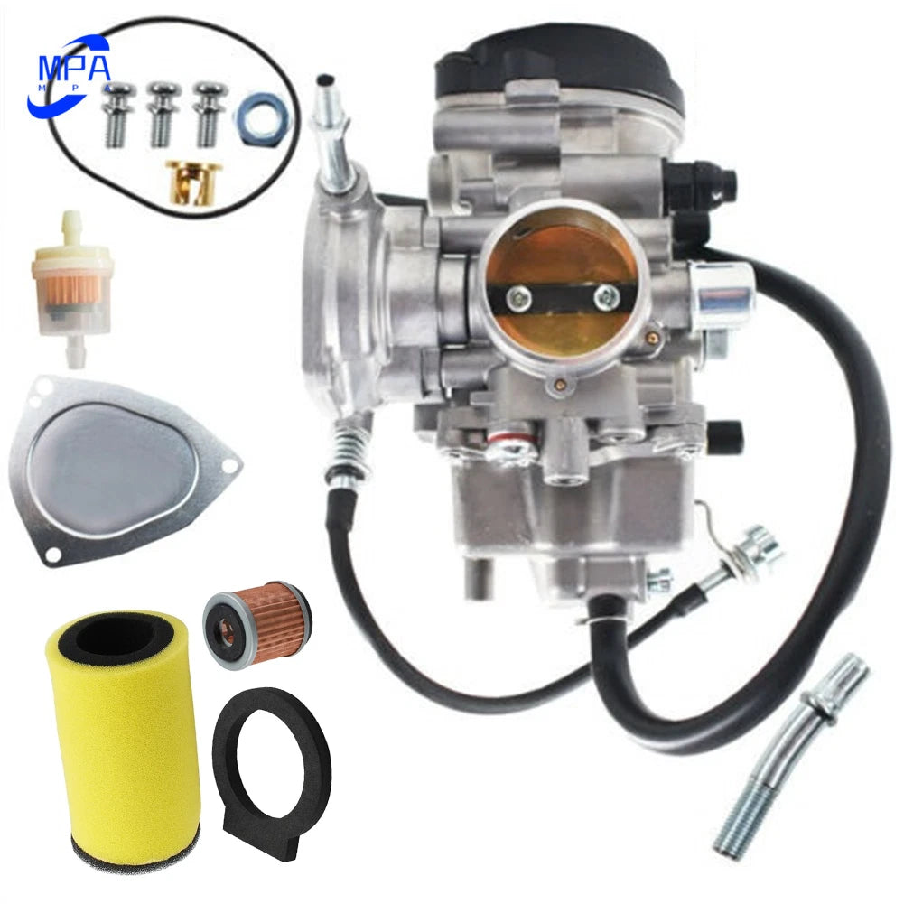 NEW For Yamaha Big Bear 400 Grizzly 350 YFM350G YFM400 Carburetor & Air Filter