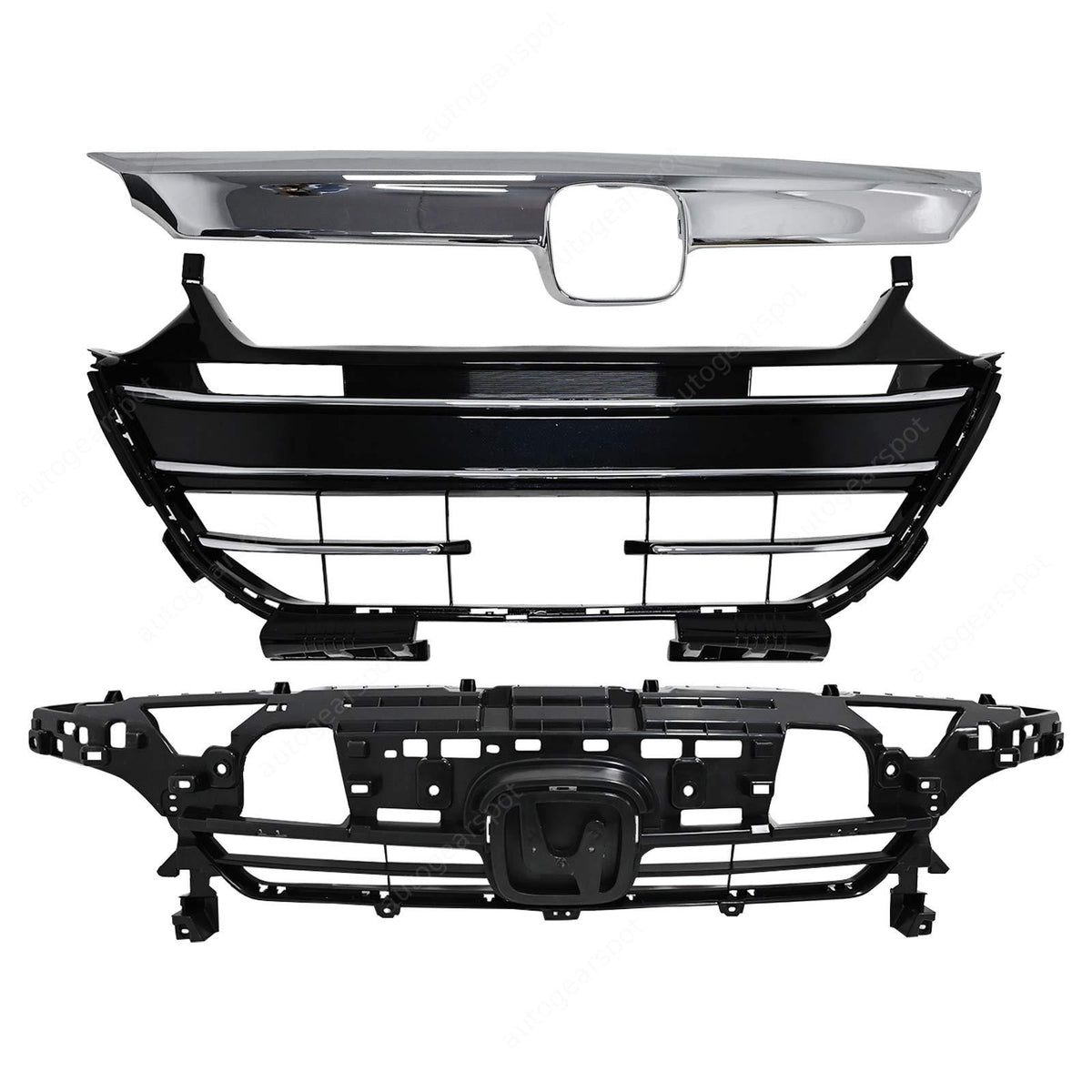 New Front Bumper Grille Cover Factory Style For 2021-2022 Honda Accord 3PCS