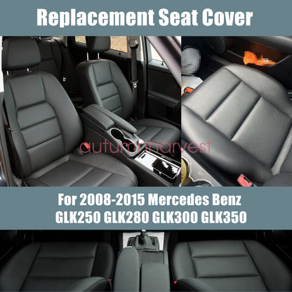 For 2008-2015 Mercedes Benz GLK 250 350 Driver Passenger Bottom Seat Cover Black