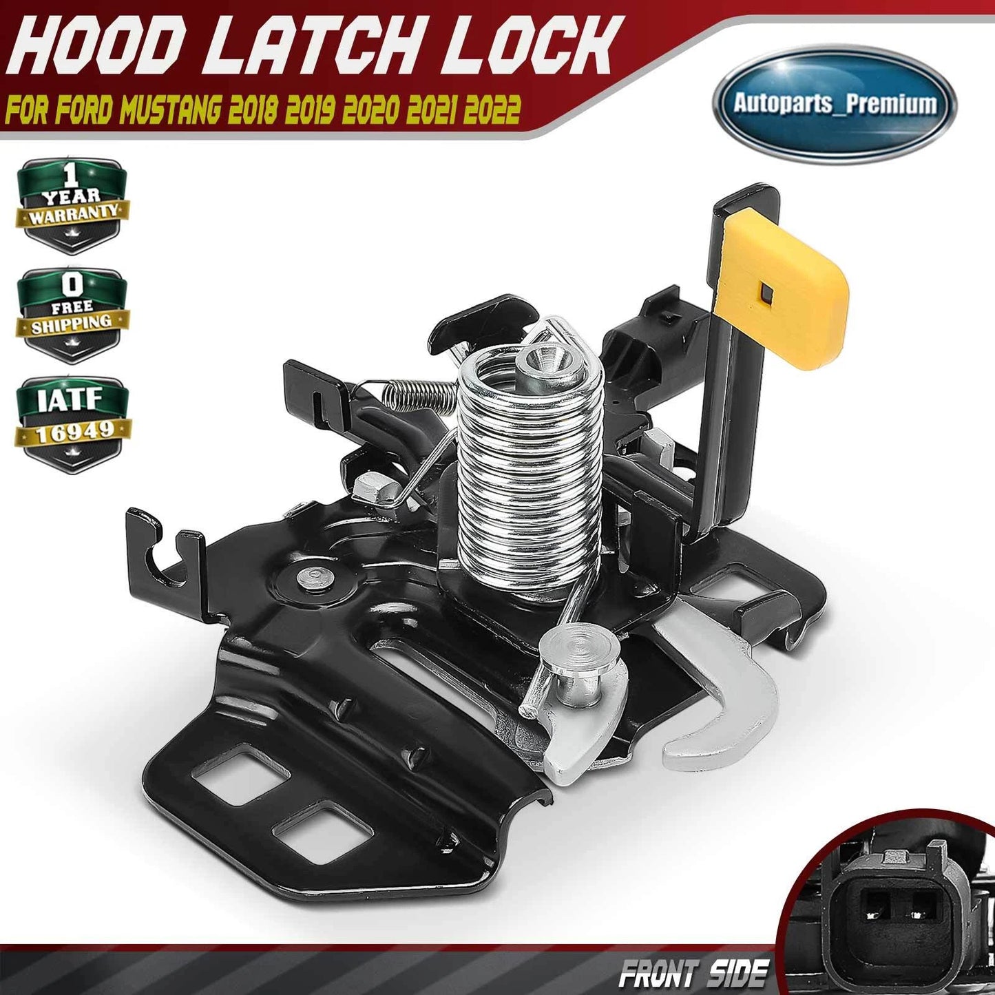 New Front Hood Latch Lock JR3Z-16700-A for Ford Mustang 2018 2019 2020 2021 2022