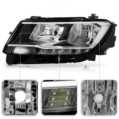 For Volkswagen Tiguan 2018-2021 Left Halogen Headlight w/ LED DRL 5NL941005
