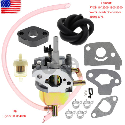 New Fits For Ryobi RYI2200 1800 2200 Watts Inverter Generator Carburetor Carb