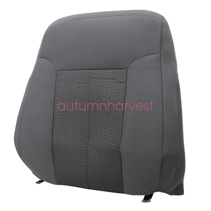 For 2011-2016 Ford F250 F350 F450 F550 XLT Driver Bottom & Top Seat Cover Gray
