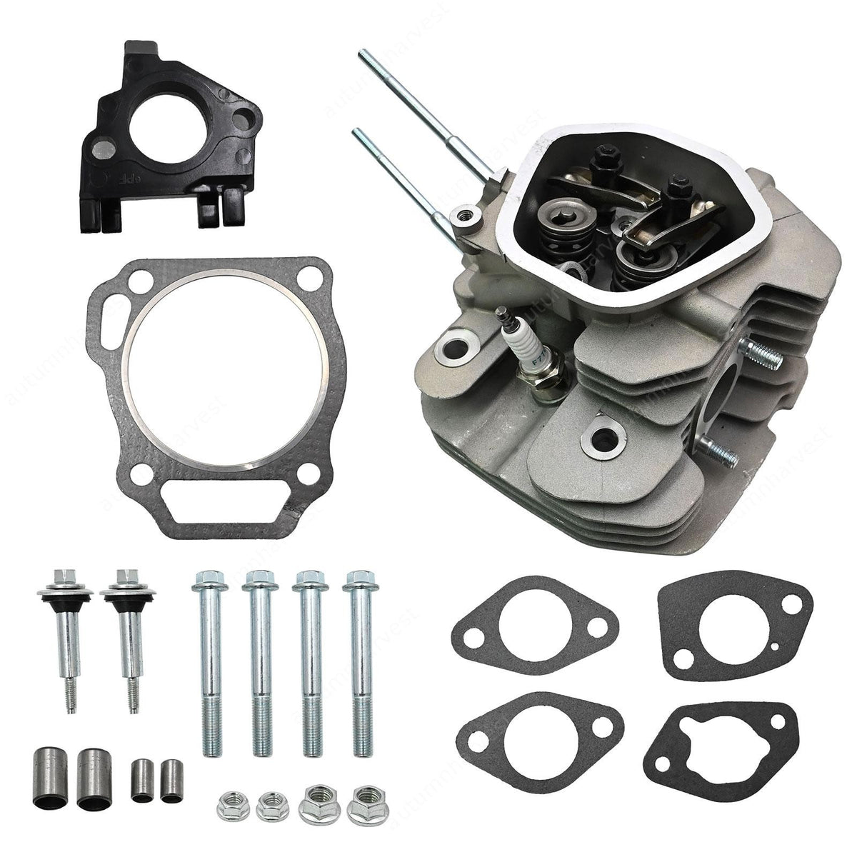 For Honda GX340 GX390 11HP 13HP: Assembled Cylinder Head w/Rockers & Springs