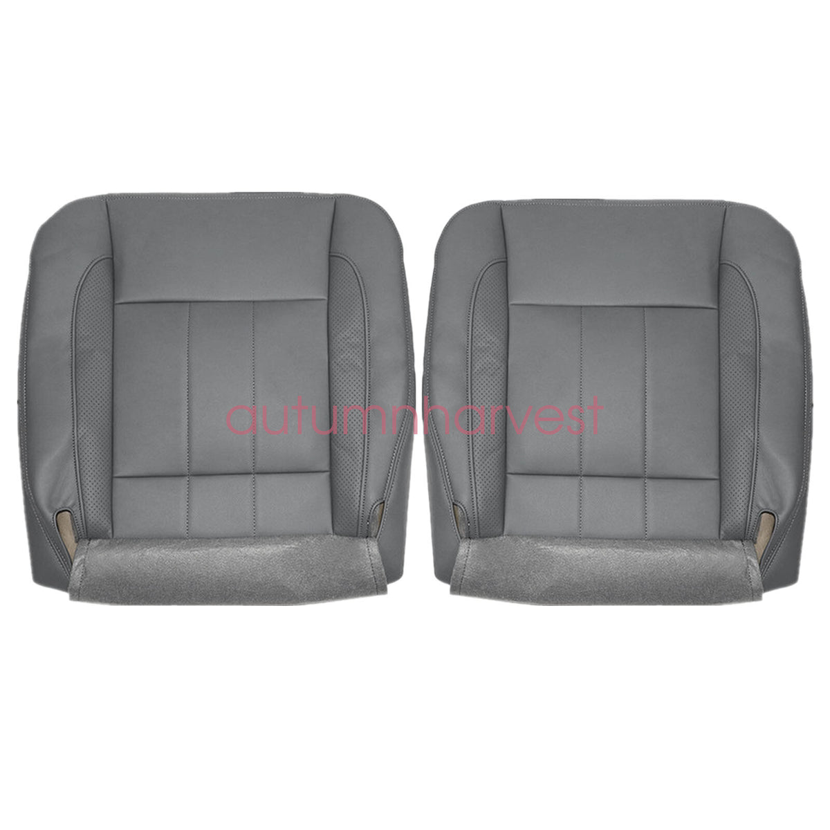 Fits 2006-09 Dodge Ram 1500 Front Leather Bottom Seat Cover & Foam Cushion Gray