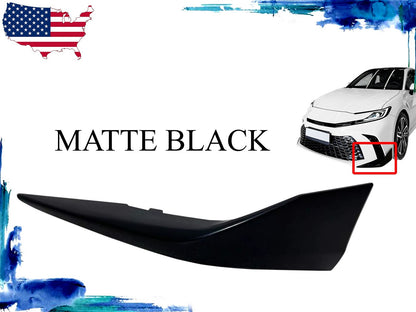 New Front Bumper Side Lower Trim Black For 2025 Toyota Camry SE Left Driver Side
