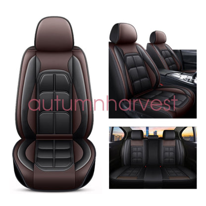 Fits 2009-2021 Dodge Ram 1500 Car Seat Cover 5 Seats Full Set PU Leather Cushion