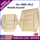 For 2008 2012 Honda Accord 4-DOOR Sedan Driver Side Bottom Top Seat Covr Tan