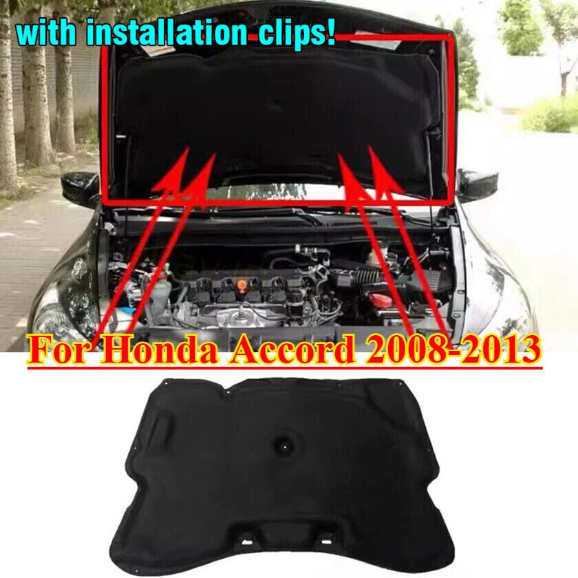 1PCS Front Hood Engine Sound Insulation Pad For Honda Accord 2008-2013 New