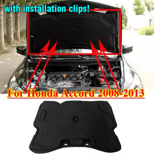 1PCS Front Hood Engine Sound Insulation Pad For Honda Accord 2008-2013 New