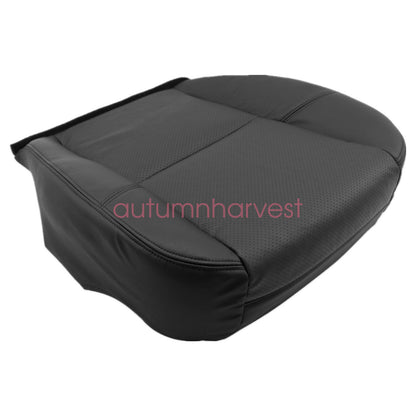 Fits 2007-2014 Cadillac Escalade Leather Seat Cover Black Driver Bottom & Top
