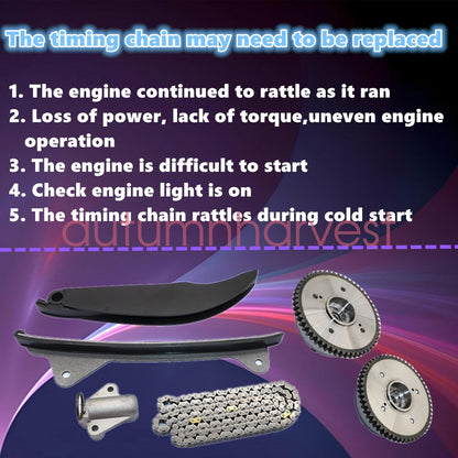 Engine Timing Chain Kit Camshaft Phaser For Hyundai/Kia 1.8L / 2.0L Elantra Soul