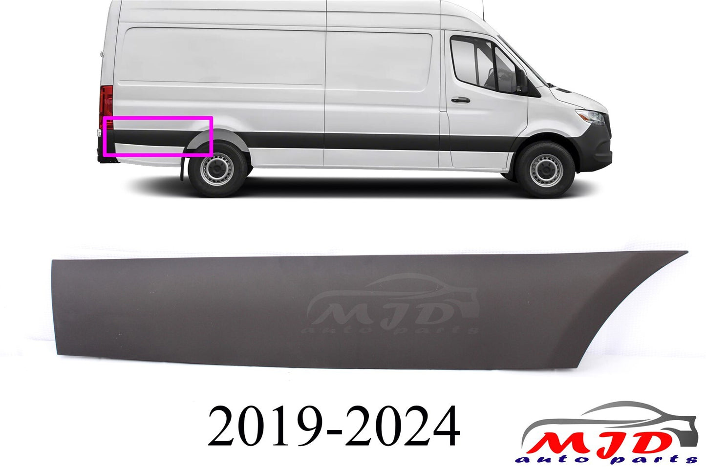 Fits Mercedes-Benz W907 2019-2024 Rear Passenger Side Trim Molding Cover