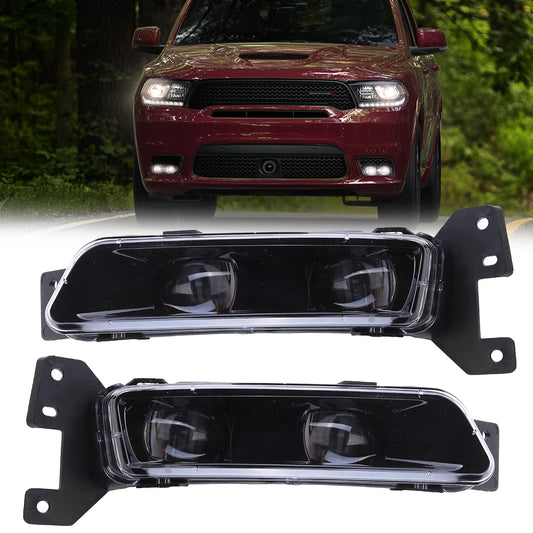 Pair Bumper LED Fog Light Driving Lamp For Jeep Cherokee 2017 2018 2019 2020-22
