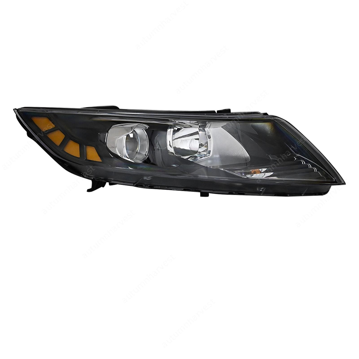 Pair For 2011 2012 2013 Kia Optima Headlights Assembly Black Housing L+R Front