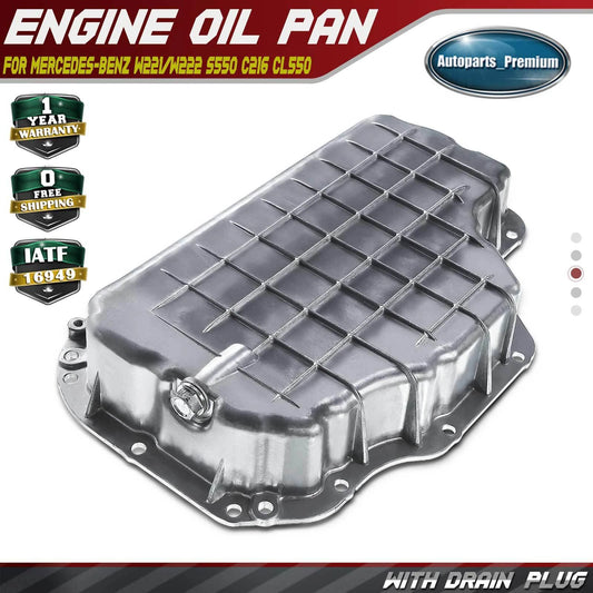 1PCS Lower Engine Oil Pan FIT Mercedes-Benz CL550 Base C216 2007-2008 V8 5.5L