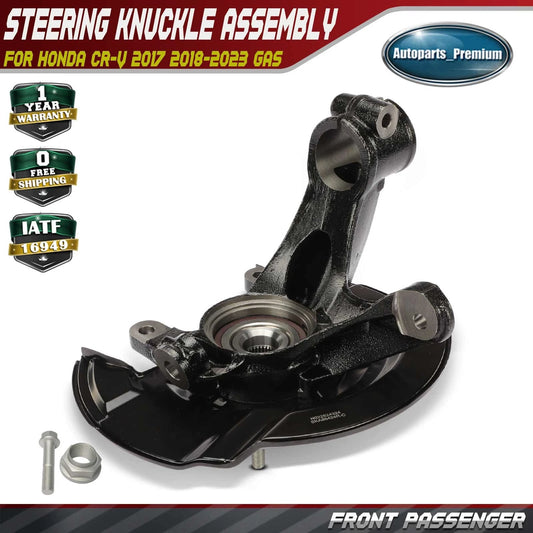 Hub Bearing Assy&Passenger Front Side Steering Knuckle Fits Honda CR-V 2017-2023
