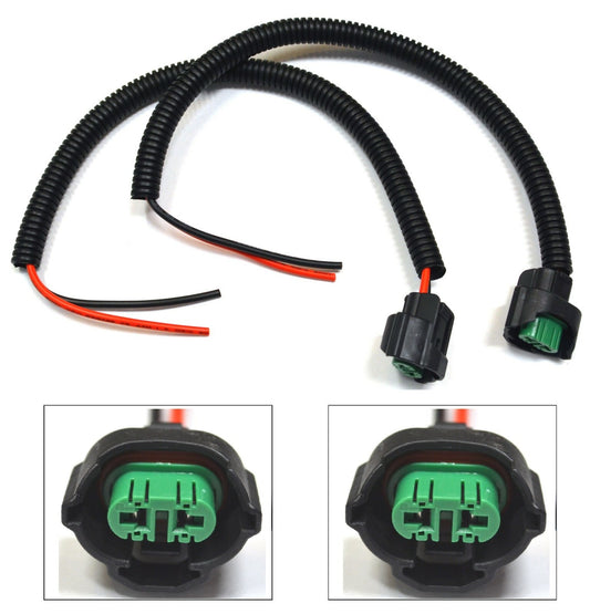2 PCS Wire Pigtail Female C H11 Two Harness Fits Fog Light Bulb Lamp Connector
