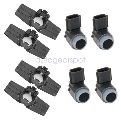 4x Parking Sensor & Bracket Fits Infiniti Q50 2014-2022 28533-5ZA0A 28438-4GA1A