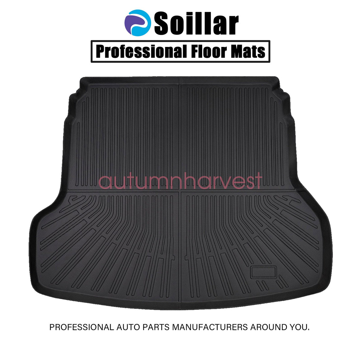 TPE Rear Cargo Trunk Liner Cover Floor Mat For 2019-2024 Kia Forte Waterproof