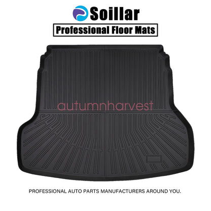 TPE Rear Cargo Trunk Liner Cover Floor Mat For 2019-2024 Kia Forte Waterproof