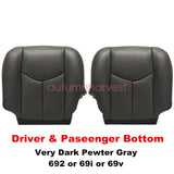 2003-2006 For Chevy Silverado Avalanche & GMC Sierra Seat Cover Dark Gray #692