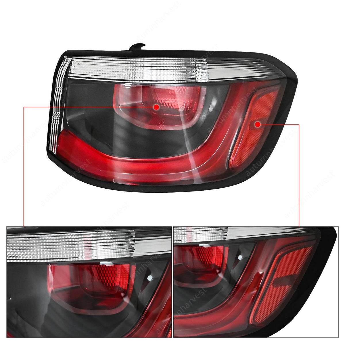 Outer Tail Light For Jeep Compass 2021-2024 Passenger Halogen Lamp 68417080AD