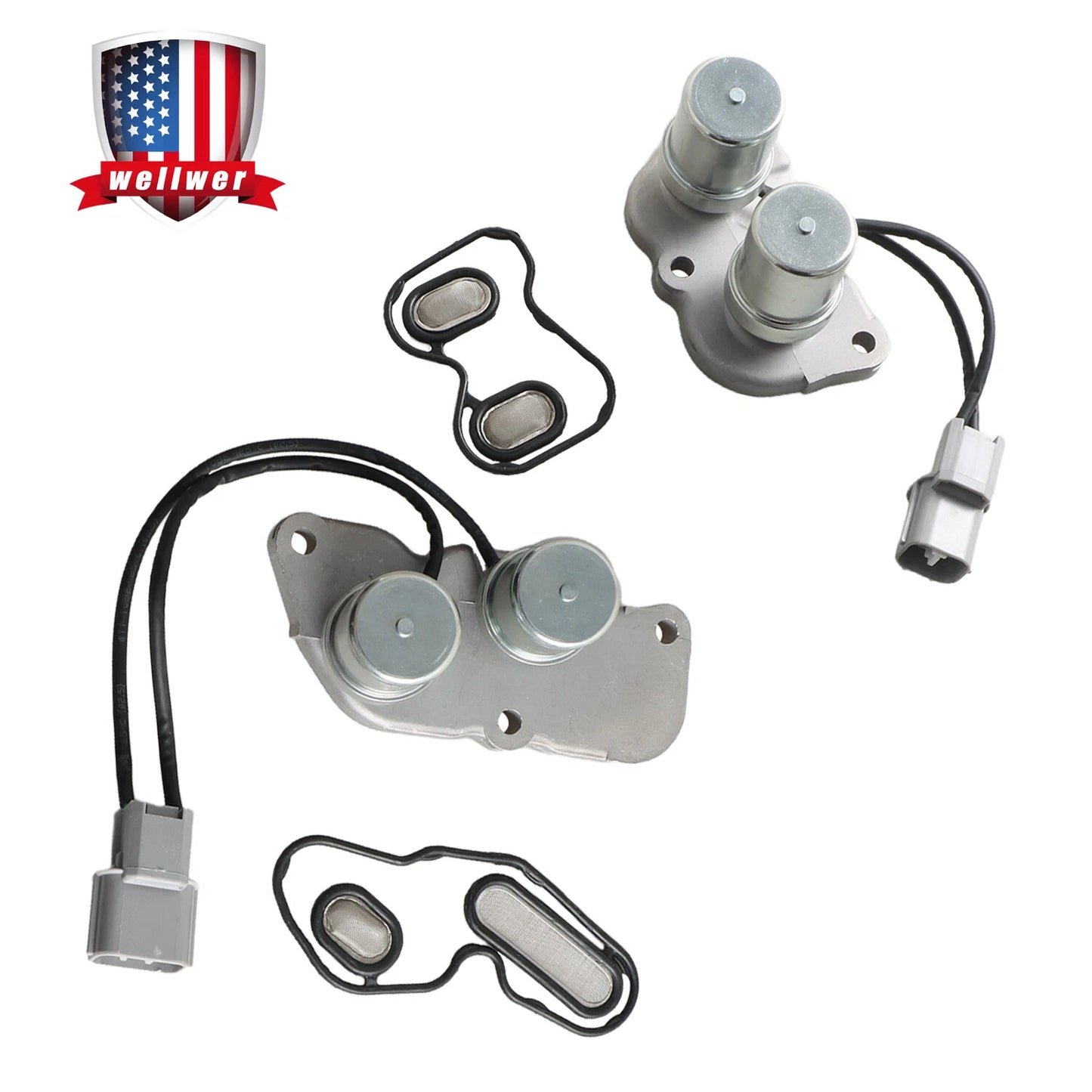 For Honda Accord Odyssey Prelude 2.2L Shift Control & Lock Up Solenoids Set