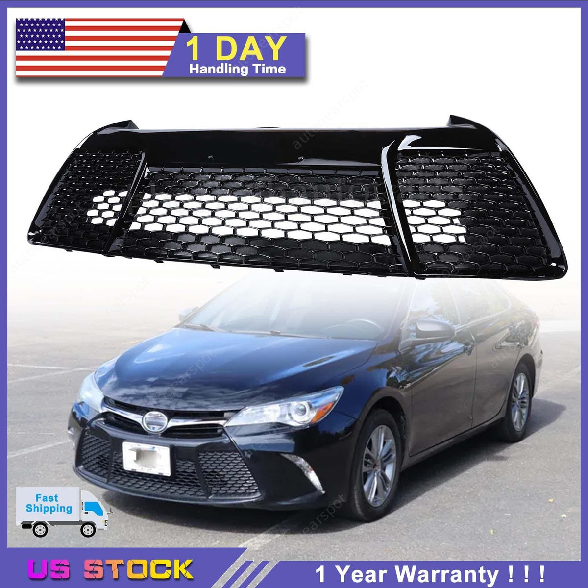 Front Grille Lower For 2015-2017 Toyota Camry SE XSE Sport Replacement 2016