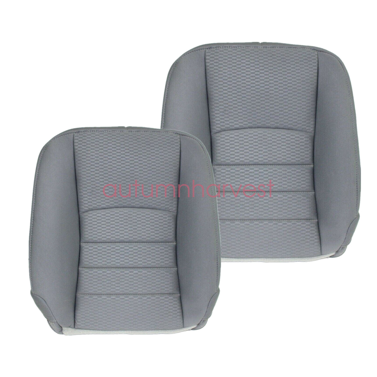 2013-2018 For Dodge Ram 1500 2500 3500 Driver & Passenger Back Seat Cover Gray