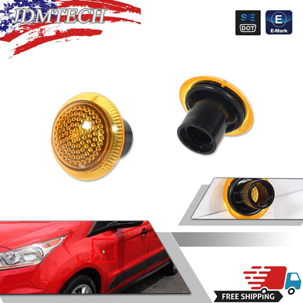For 2010-2021 Ford Transit Connect Side Fender Turn Signal Light housings-Amber