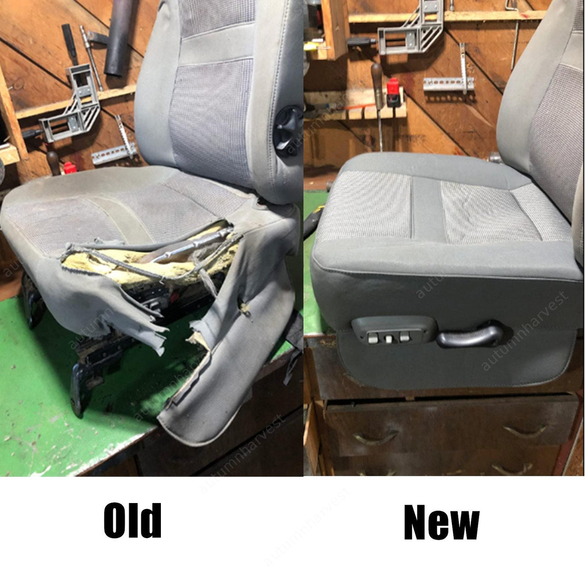Fits 2006-2010 Dodge Ram 1500 2500 3500 Driver Bottom Seat Cover & Foam Cushion