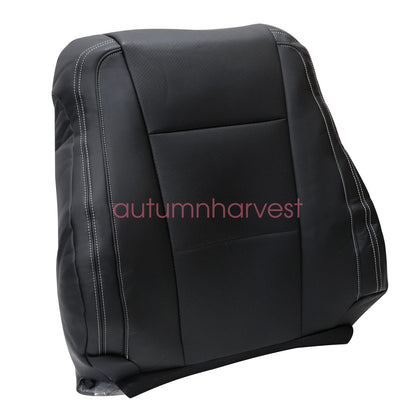 Fits 2015-2017 Ford F150 Lariat Driver & Passenger Bottom & Top Seat Cover Black