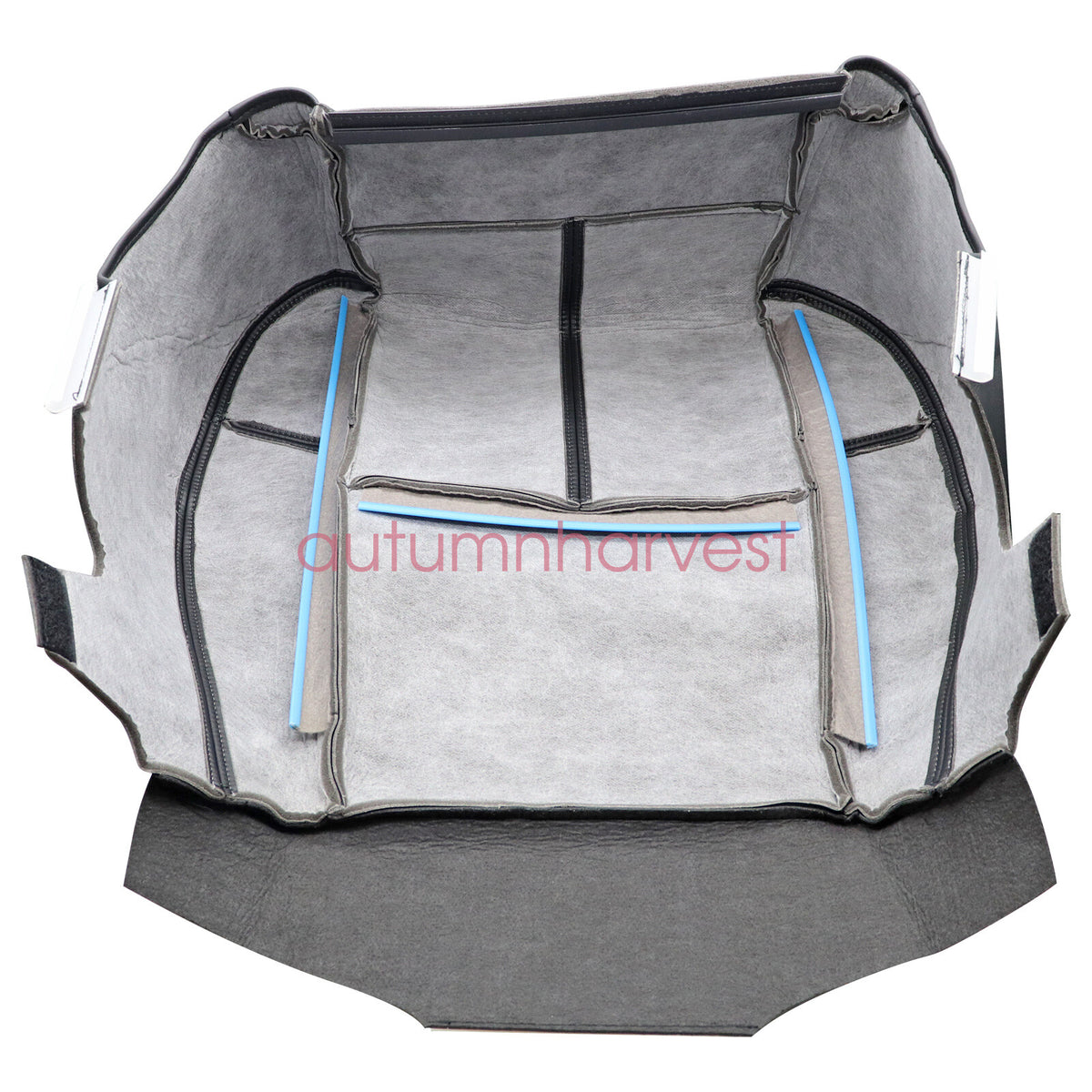 Driver & Passenger Bottom Leather Seat Cover Fits 2007-2014 GMC Sierra Black 193