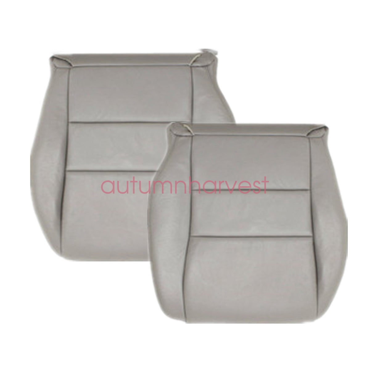 Both Side Bottom Leather Seat Cover For 2003-2007 Honda Accord 4-Door Gray