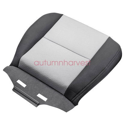For 2007-2014 Chevy Silverado Front Bottom & Top Cloth Seat Cover Black & Gray