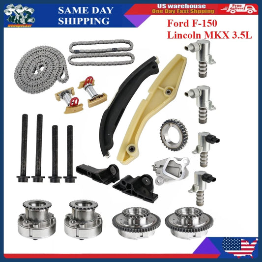 Timing Chain Kit With VVT Cam Phasers for Ford Expedition 15-17 Lincoln Mkx